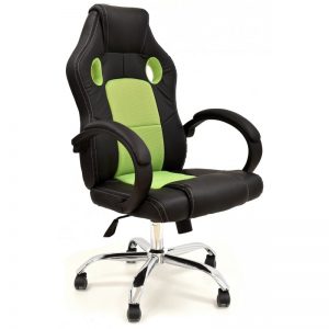 Silla gamer Mugello negro-verde