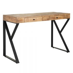 Escritorio natural-negro 120 x 50 cm