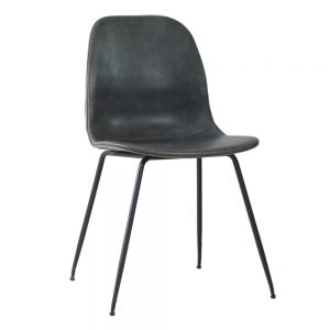 Silla Trap gris símil piel 84.5