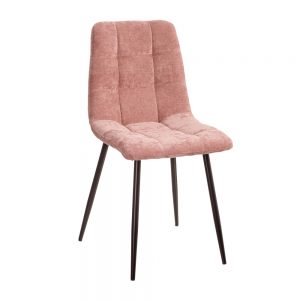 Silla tapizada rosa 44x42x89cm