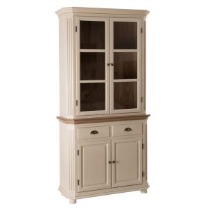 Vitrina de madera crema  96x195