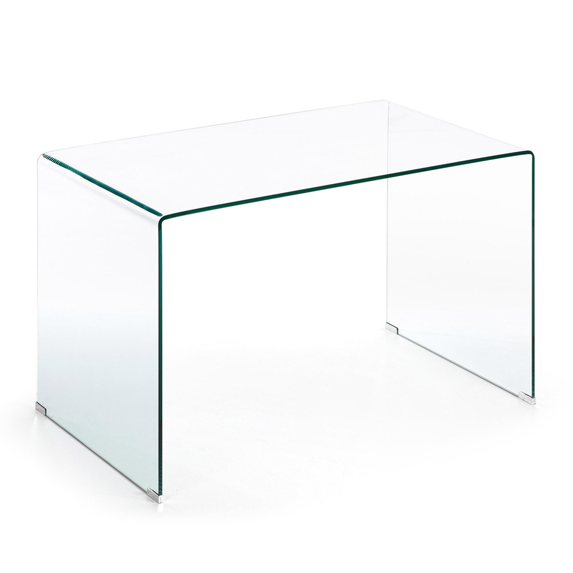 Mesa escritorio Ártico cristal 125x70