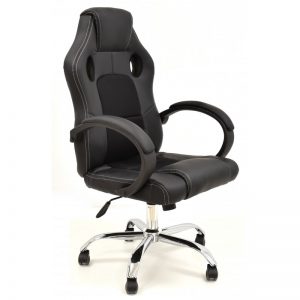 Silla gamer Mugello negro-negro