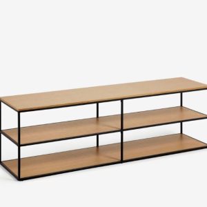 Mueble TV Yoana 160 x 40cm Roble/negro